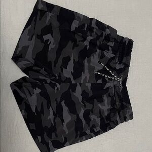 Athleta Kids Camo Shorts - Black and Gray